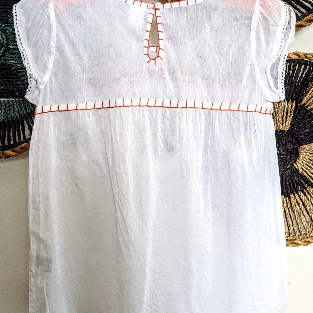 🔴SOLD🔴 Bila SMALL Peasant Blouse Embroidered Top - Picture 2 of 8